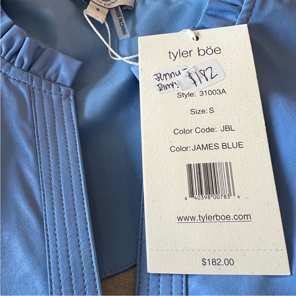 NWT Tyler Boe Jenny Top in James Blue (Light Blue) Size Small - Picture 6 of 6